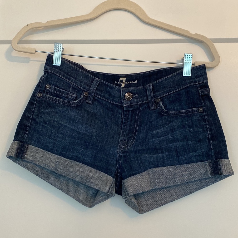 Seven for All Mankind Denim shorts EUC Size 24